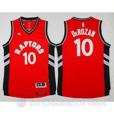 Camiseta Derozan #10 Toronto Raptors Rojo - Haga un click en la imagen para cerrar